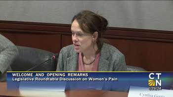 Click to Launch Improving People's Experiences with Women's, Reproductive,  and Gynecological Pain Roundtable Hosted by Rep. Gilchrest 